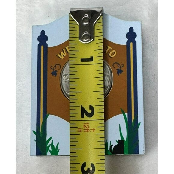 Welcome to Iowa Sign State Quarter Holder 2004 The Cats Meow Hawkeye State - Picture 5 of 5